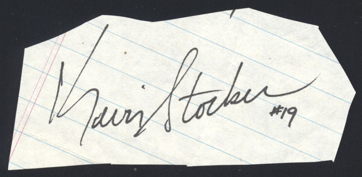 KEVIN STOCKER SIGNED Cut Signature Philadelphia Phillies Devil Rays Angels