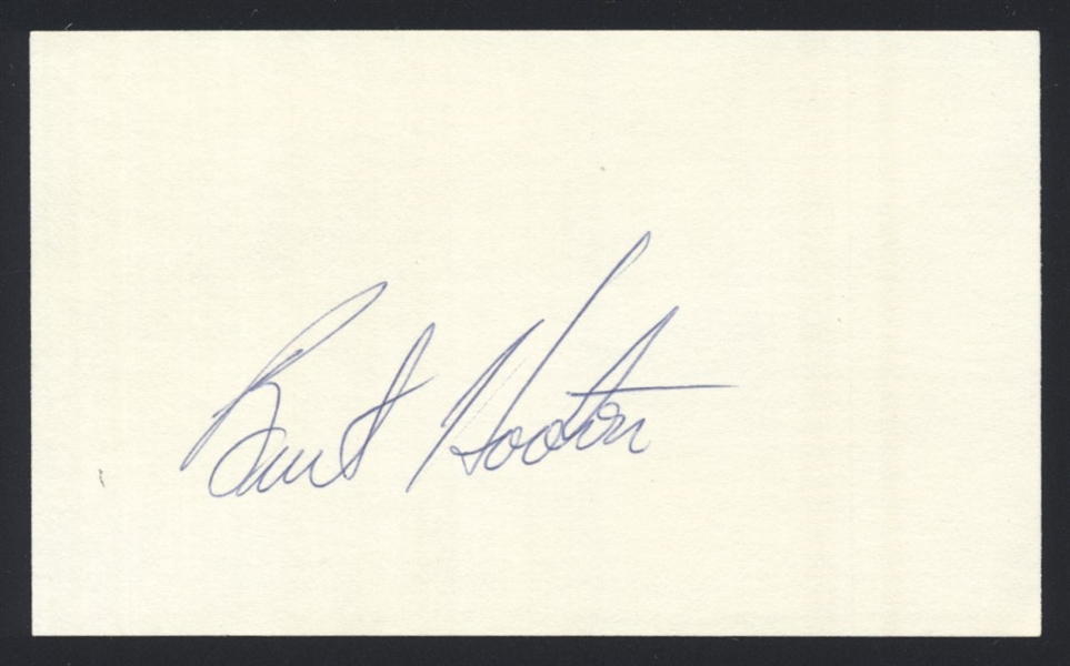 BURT HOOTON SIGNED 3x5 Index Card 1977 1978 1981 Los Angeles Dodgers Cubs