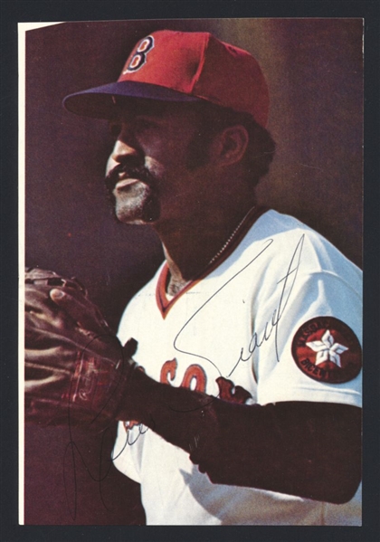 LUIS TIANT 1975-76 Boston Red Sox SIGNED Photo (d.2024)