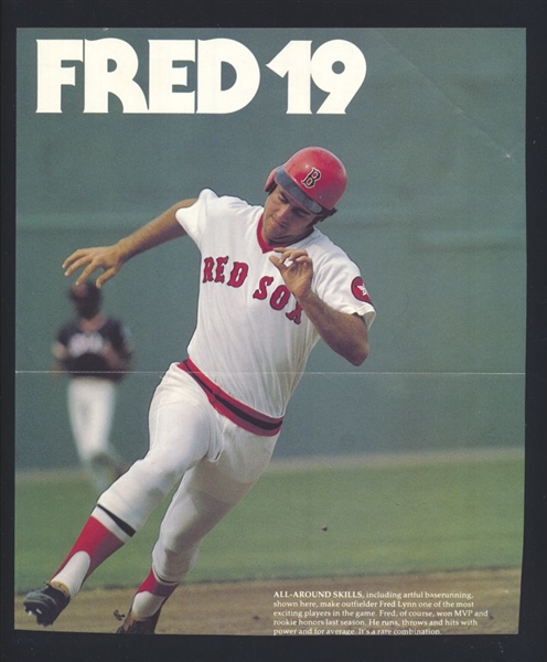 LUIS TIANT & FRED LYNN 1970s Boston Red Sox SIGNED Photo (d.2024)