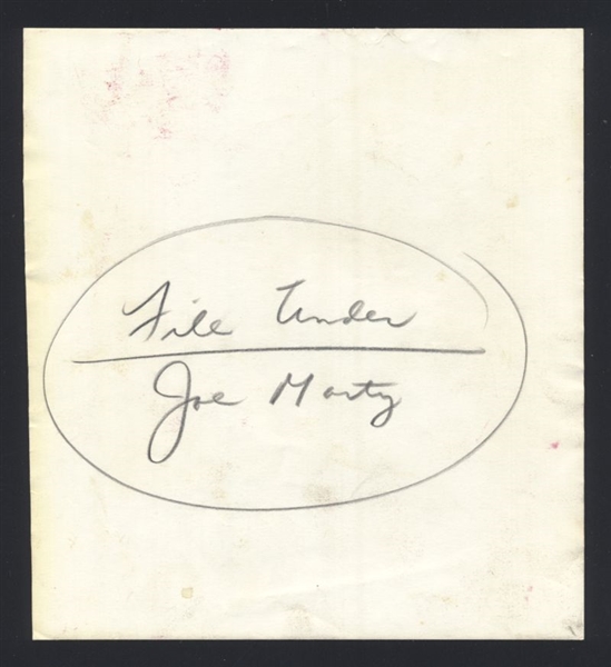1946-52 Sacramento Solons JOE MARTY Original News Photo