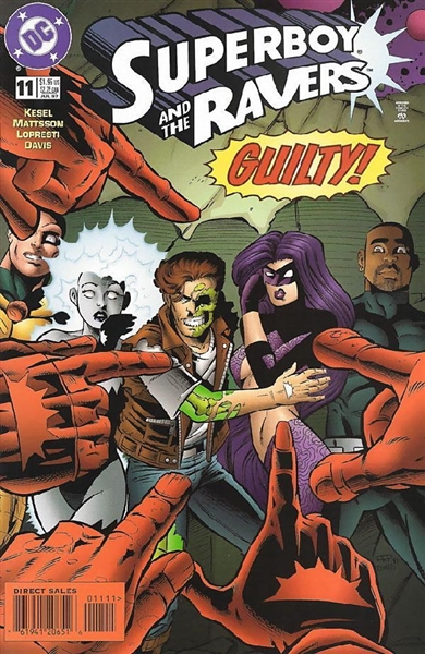 Superboy & the Ravers #11 VF/NM 1997 DC Comic Book