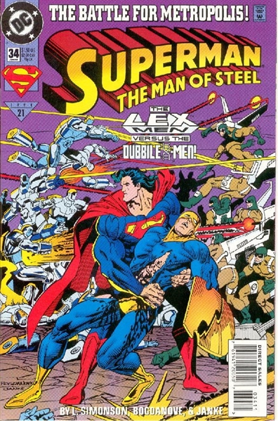 Superman: The Man of Steel #34 VF 1994 DC Comic Book