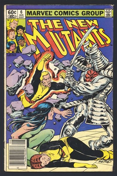 New Mutants #6 G 1983 Marvel NEWSSTAND Silver Samurai Comic Book