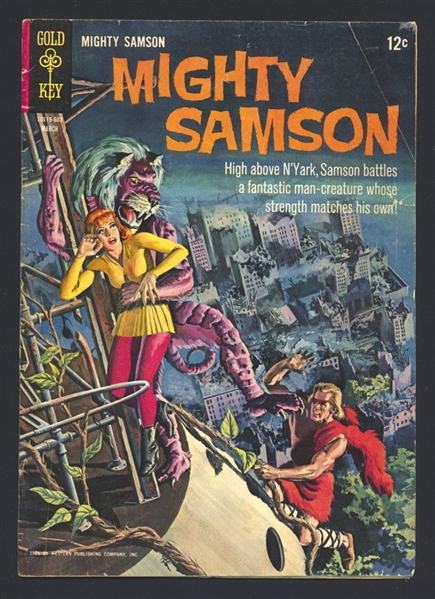 Mighty Samson #5 VG 1966 Gold Key Frank Thorne Art Comic Book