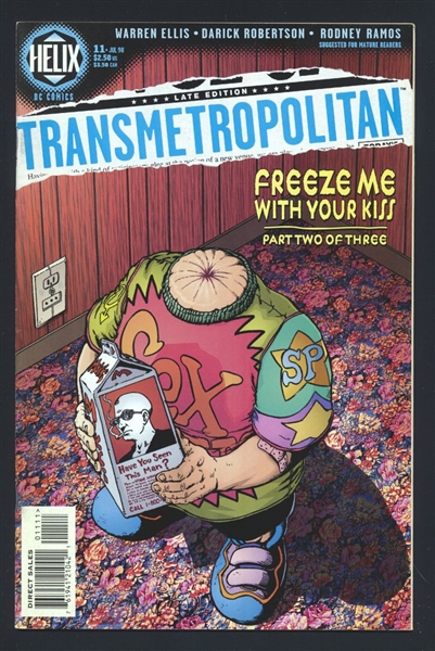 Transmetropolitan #11 VF 1998 DC (Helix) Warren Ellis Darick Robertson