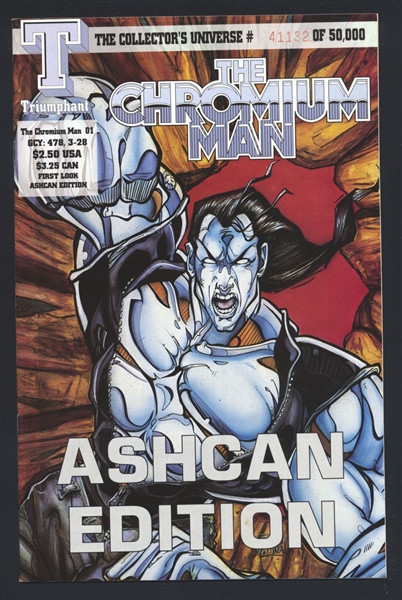 The Chromium Man #1 Ashcan VF/NM 1993 Triumphant Serially Numbered #41,132