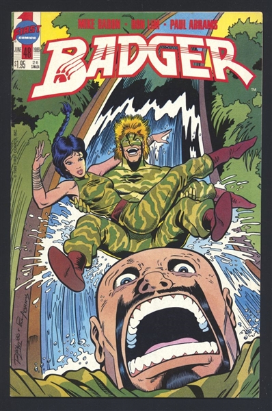 Badger #48 VF 1989 First Mike Baron Comic Book