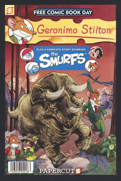 Geronimo Stilton and the Smurfs #1 NM 2011 Papercutz FCBD Comic Book