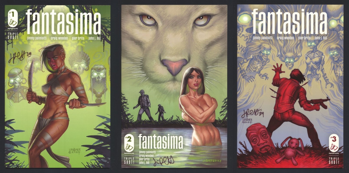 Fantasima SET #1-3 NM 2024 Paperfilms Scarce Kickstarter Linsner Covers