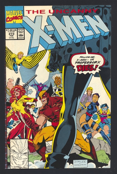 Uncanny X-Men #273 VF Jim Lee 1991 Marvel Comic Book