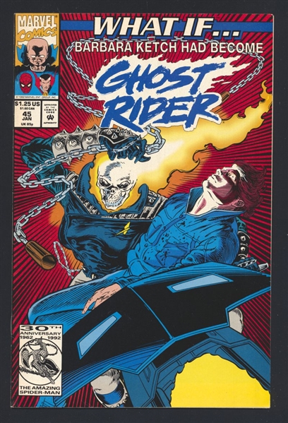 What If…? (V2) #45 FN Barbara Ketch as Ghost Rider 1993 Marvel Comic Book