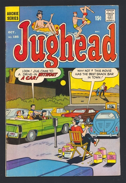 Jughead #185 FN 1970 Archie Comic Book