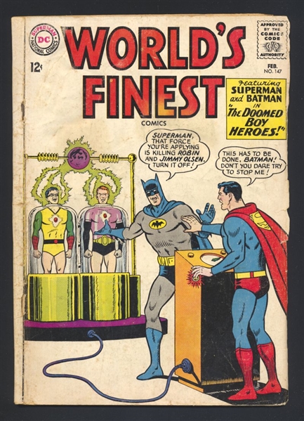 World's Finest Comics #147 FR 1965 DC Comic Book
