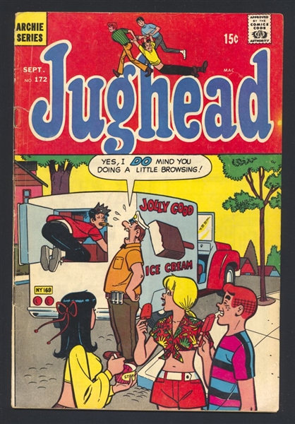 Jughead #172 VG 1969 Archie Comic Book