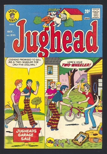 Jughead #221 FN 1973 Archie Comic Book