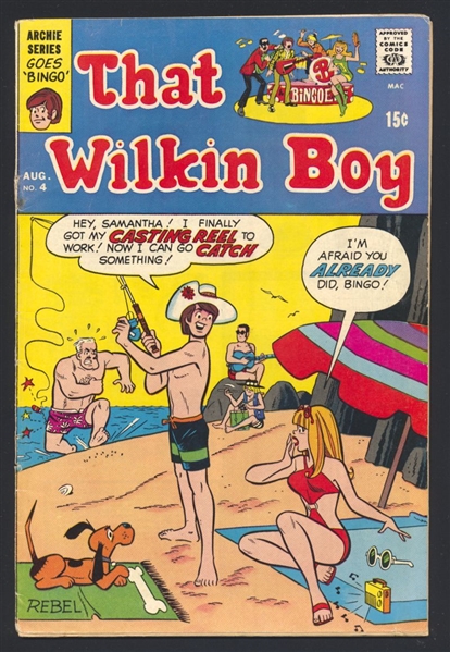 That Wilkin Boy #4 G Dan DeCarlo Swimsuit Cover 1969 Archie Comic Book