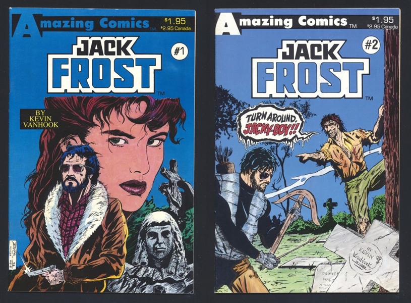 Jack Frost SET #1-2 VF Kevin Van Hook 1987 Amazing Comic Book