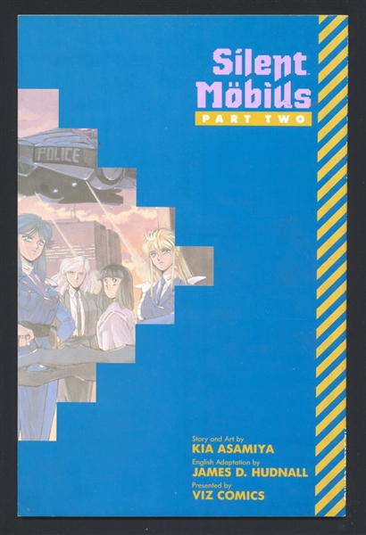 Silent Möbius Part 2 #1 VF Kia Asamiya 1991 Viz Comic Book