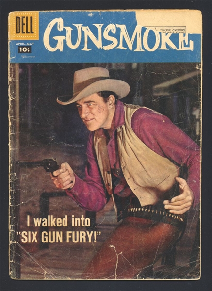 Gunsmoke #8 FR Photo Cover 1958 Dell Comic Book