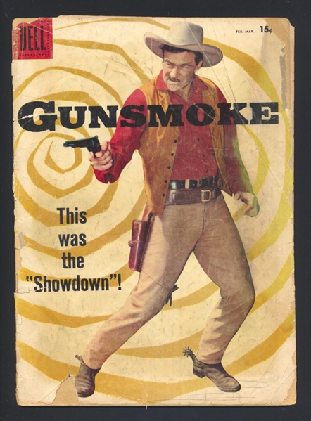 Gunsmoke #7/A FR 15 Cent Price Variant 1958 Dell Comic Book