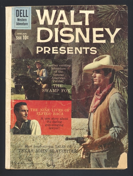 Walt Disney Presents #4 G Swamp Fox 1960 Dell Comic Book