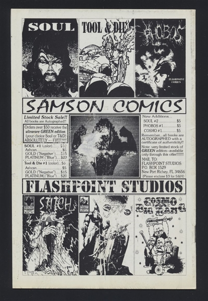 Soul #2 FN 1994 Flashpoint Studios / Samson Comic Book