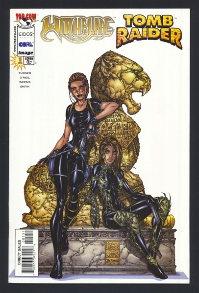 Witchblade/Tomb Raider #1/B VF Michael Turner Variant 1998 Top Cow Comic Book