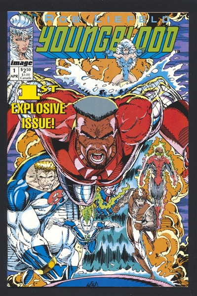 Youngblood (V1) #1 VF/NM w/ Cards Rob Liefeld 1992 Image Comic Book