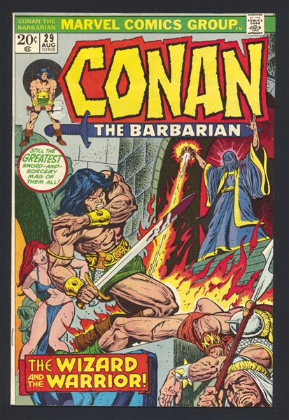 Conan the Barbarian #29 FVF John Buscema 1973 Marvel Comic Book