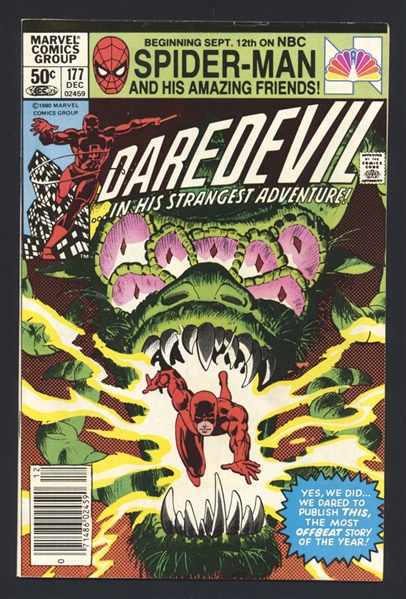 Daredevil #177 FN NEWSSTAND Frank Miller 1981 Marvel Comic Book