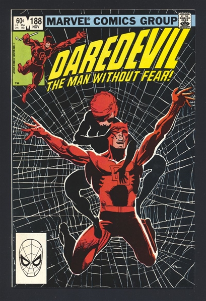 Daredevil #188 VF/NM Black Widow Frank Miller 1982 Marvel Comic Book