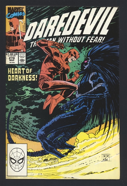Daredevil #278 VF vs Blackheart 1990 Marvel Comic Book