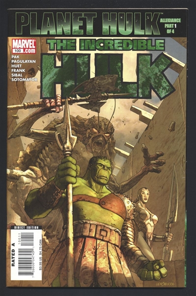 Incredible Hulk (V2) #100 FN Planet Hulk 2007 Marvel Comic Book