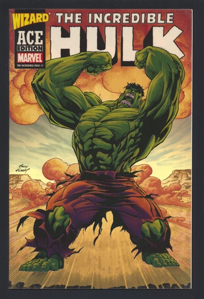 Incredible Hulk #1 VF/NM Wizard ACE Edition Acetate Cover 2003 Marvel Comic Book