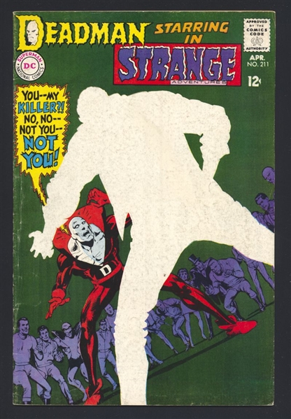 Strange Adventures #211 VG Deadman Neal Adams 1968 DC Comic Book
