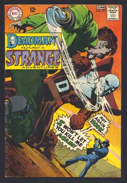 Strange Adventures #212 VG Deadman Neal Adams 1968 DC Comic Book