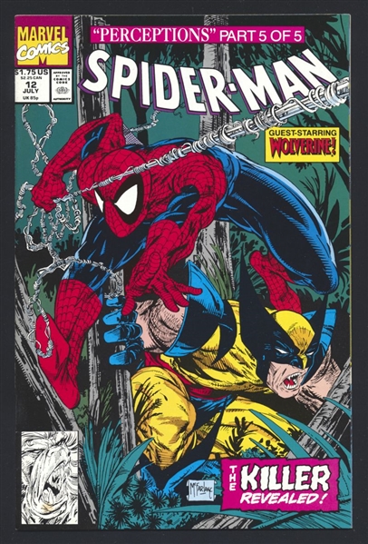 Spider-Man #12 FVF Perceptions p5 Wolverine McFarlane 1991 Marvel Comic Book