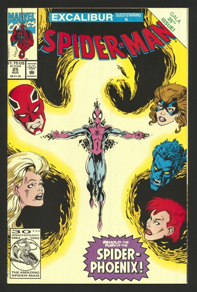 Spider-Man #25 VF/NM vs Arcade 1992 Marvel Comic Book