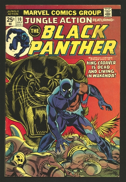 Jungle Action #10 VG Black Panther 1st King Cadaver 1974 Marvel Comic Book