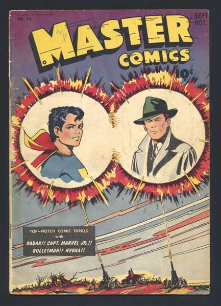 Master Comics #63 GVG Captain Marvel Jr 1945 Fawcett Comic Book