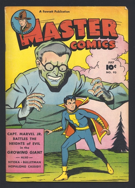 Master Comics #93 VG Captain Marvel Jr 1948 Fawcett Comic Book
