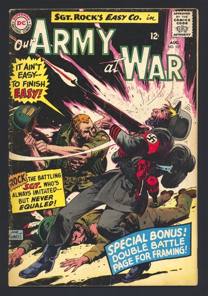 Our Army At War #157 VG Enemy Ace 1965 DC Comic Book