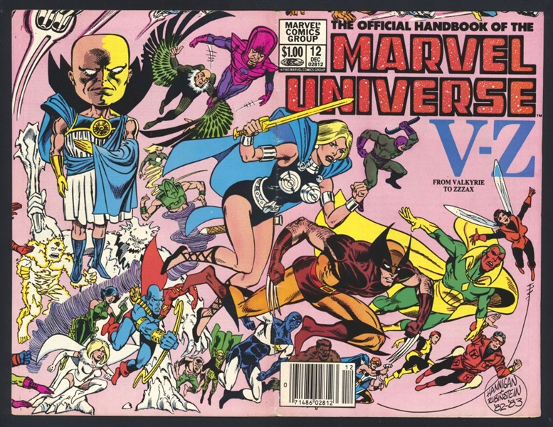 Official Handbook of the Marvel Universe (V1) #12 VF NEWSSTAND Valkyrie to Zzzax