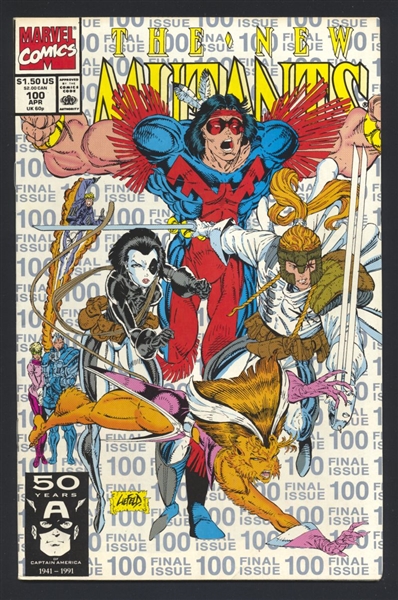 New Mutants 100 (3rd print) 1991 Marvel Comic Book