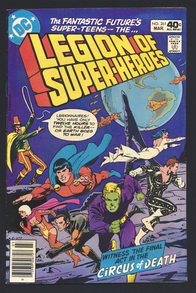 Legion of Super-Heroes #261 VF Space Circus 1980 DC Comic Book