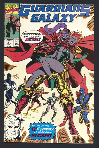 Guardians of the Galaxy #2 FN vs The Shark 1990 Marvel Comic Book
