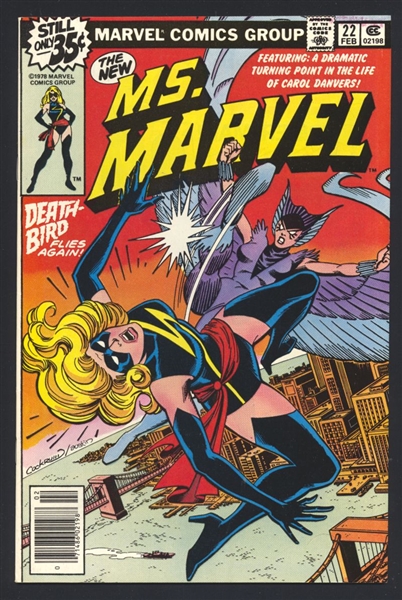 Ms. Marvel #22 VF vs Death-Bird 1979 Marvel Comic Book