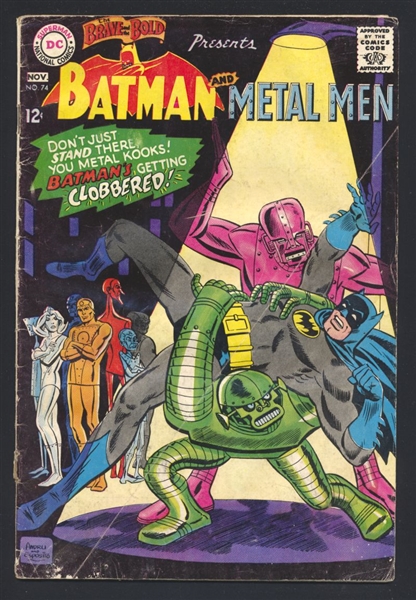 Brave and the Bold #74 FR Batman and Metal Men 1967 DC Comic Book