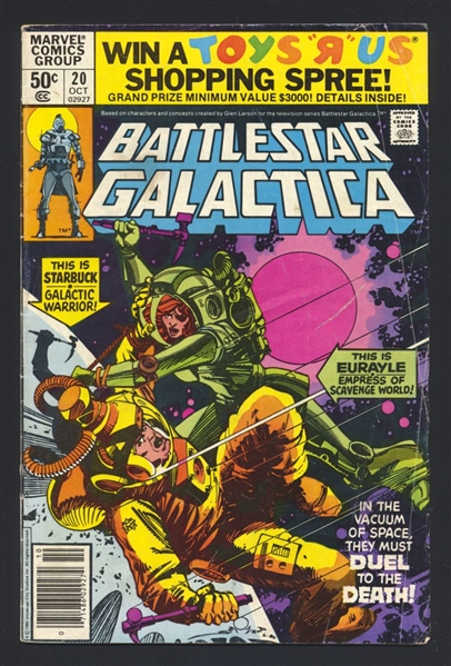 Battlestar Galactica #20 G NEWSSTAND 1980 Marvel Comic Book